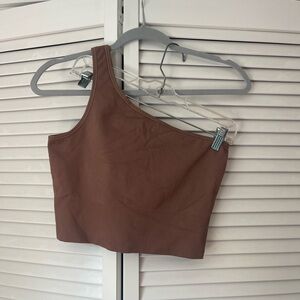 Athleta Aurora One-Shoulder Ribbed Top